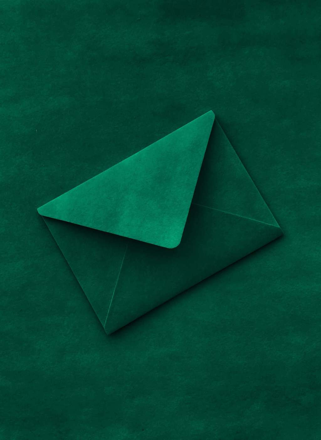 Конверт бархатный изумрудный