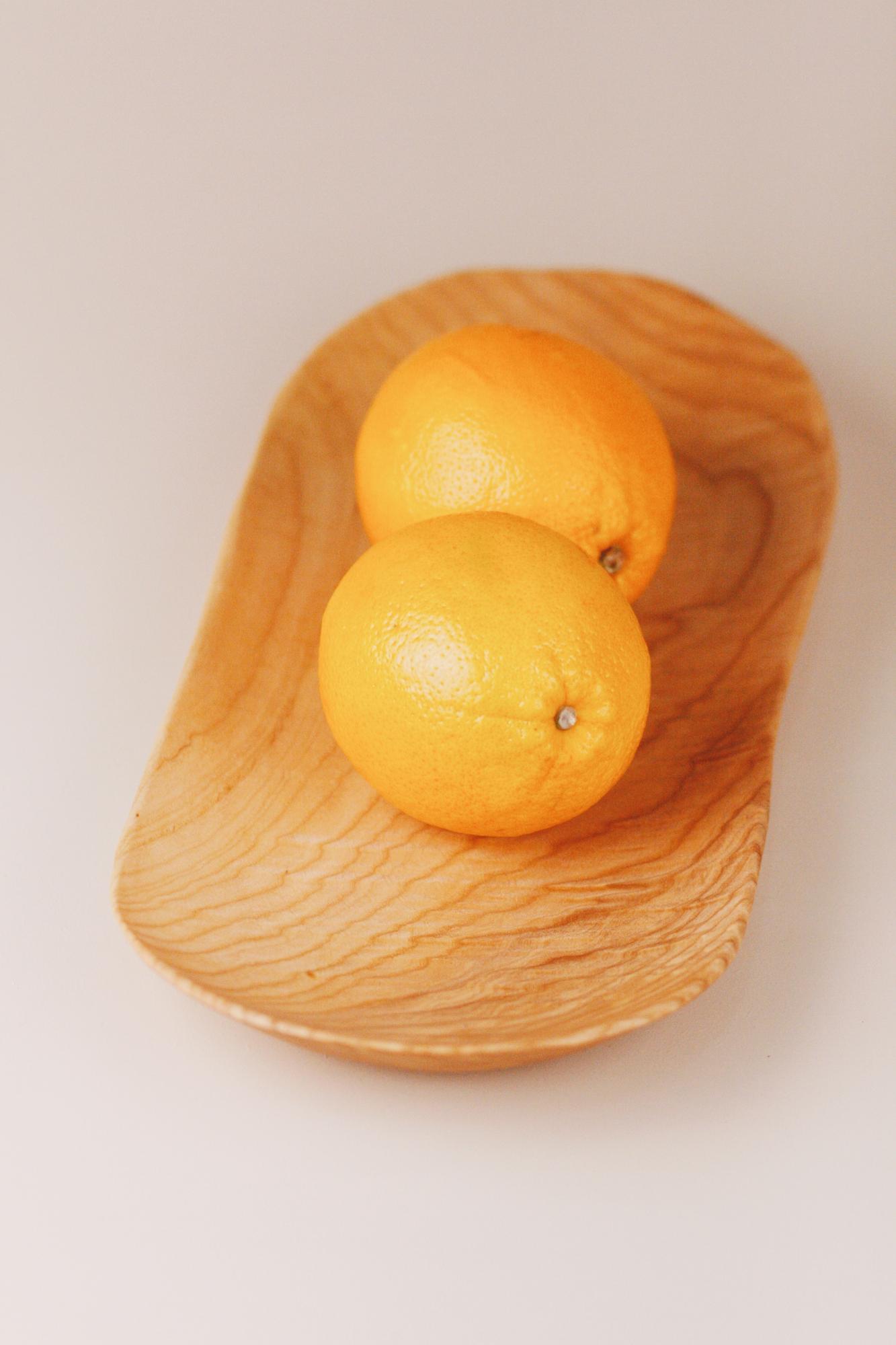 Блюдо вытянутое, ясень