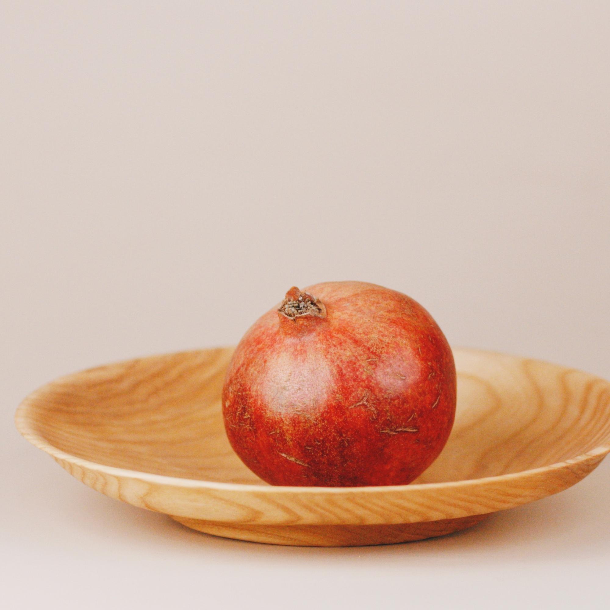 Тарелка круглая, ясень