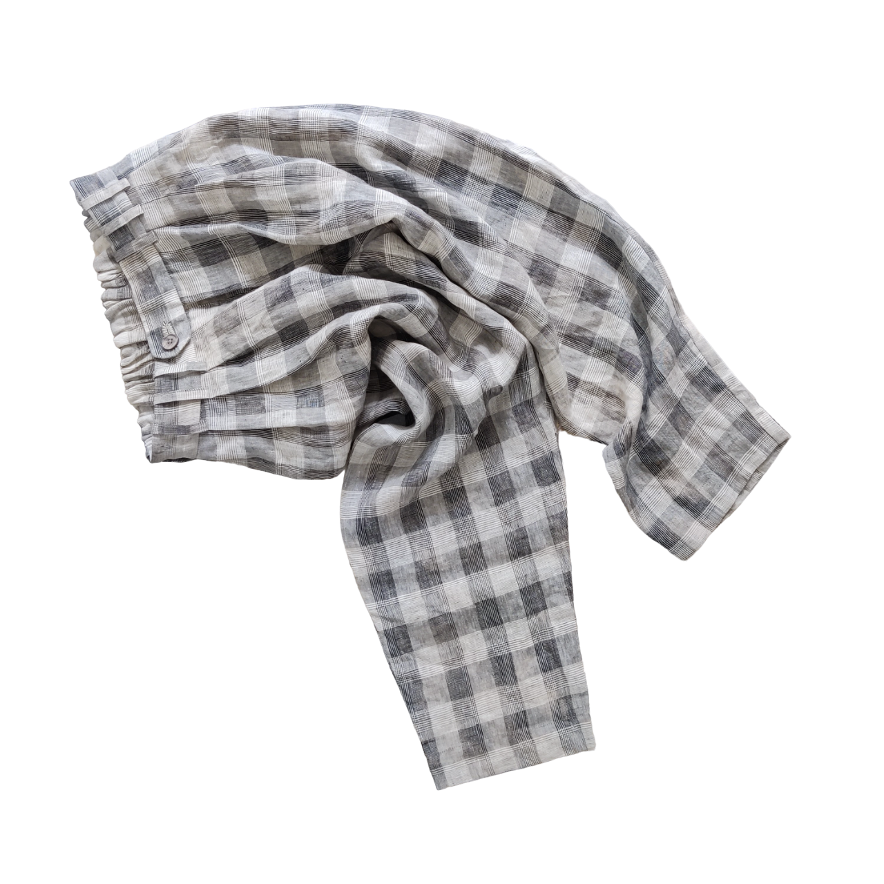 Trousers #0 in chekered linen