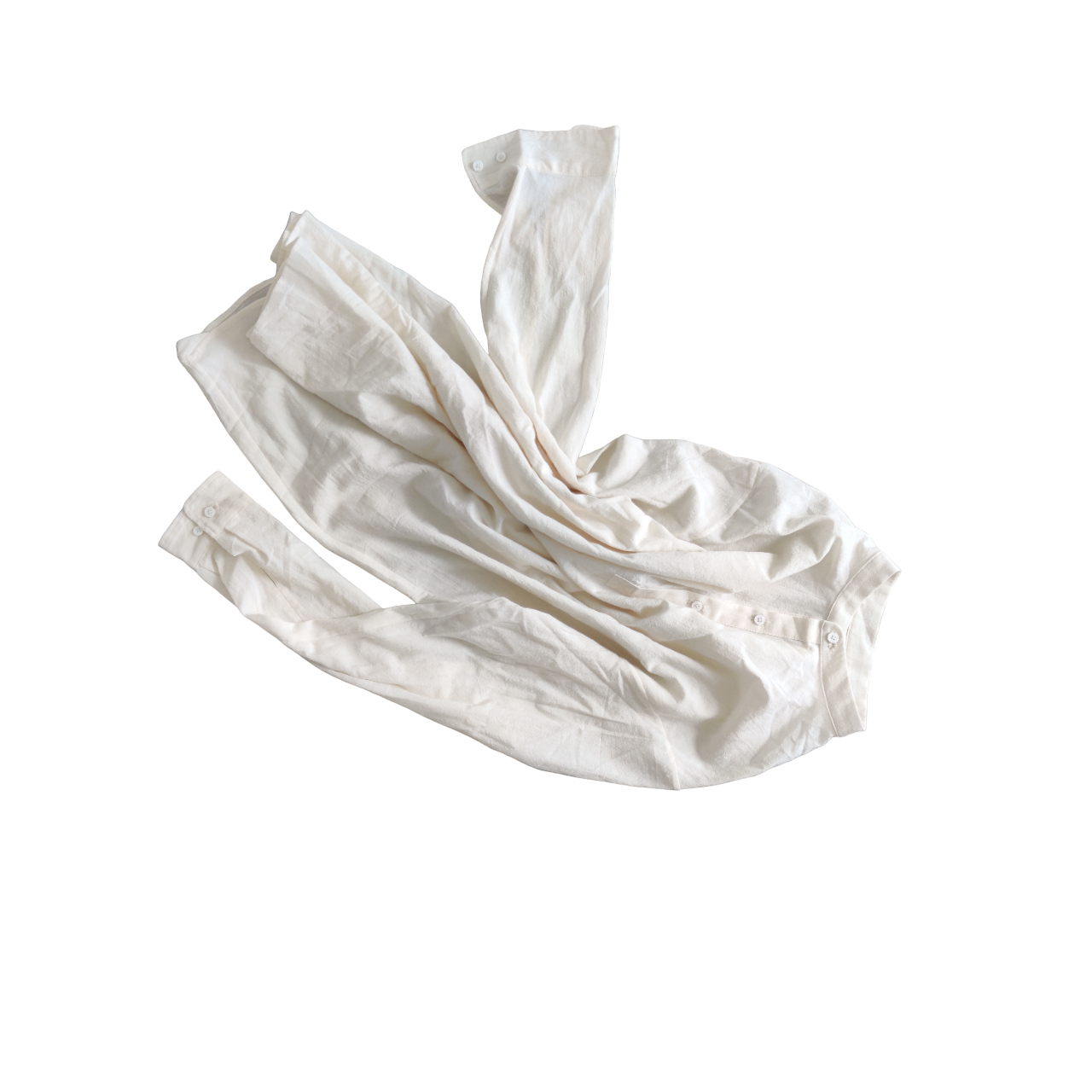 Shirt #0 in ivory white cotton