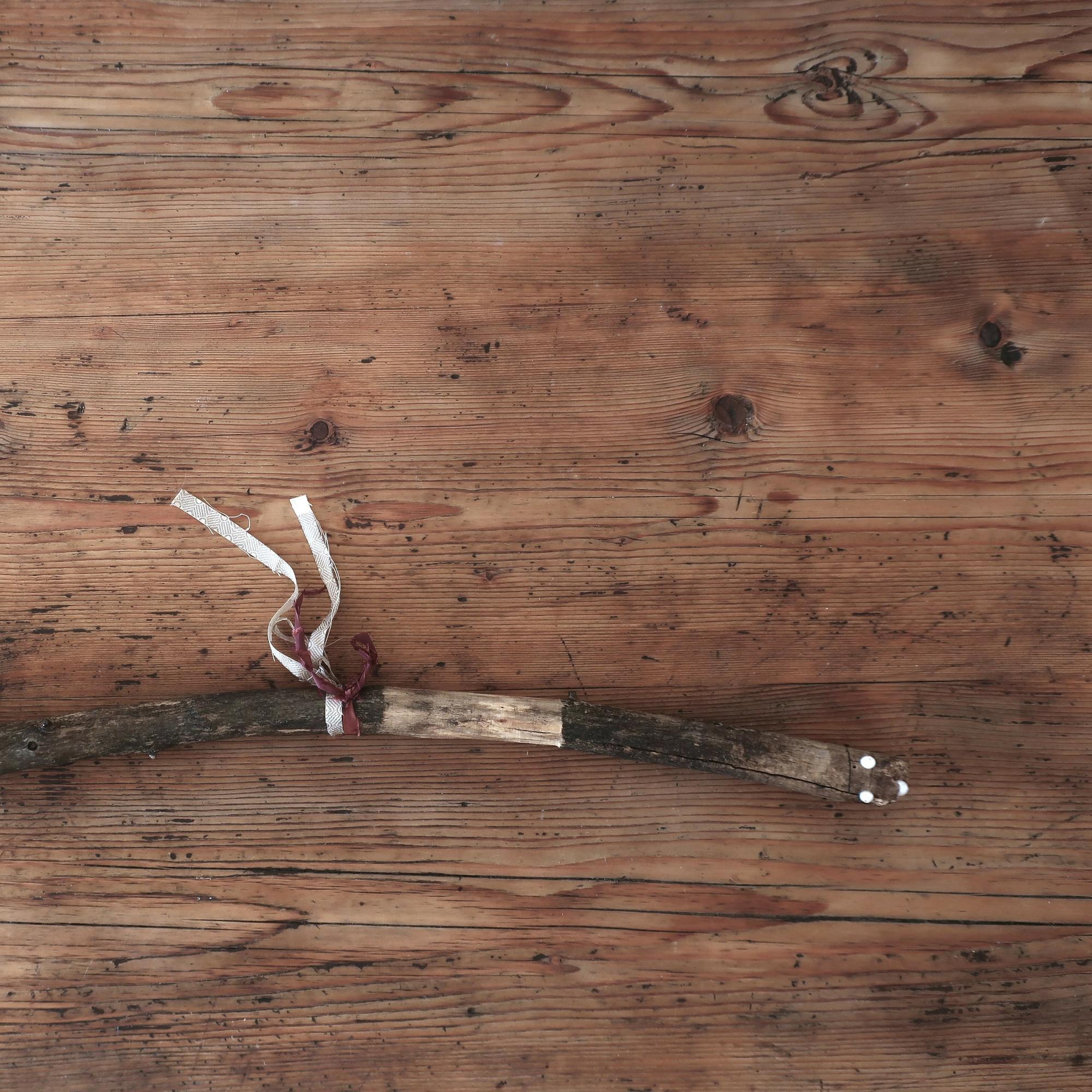 Wooden staff made by an Assyrian pearls embroiderer