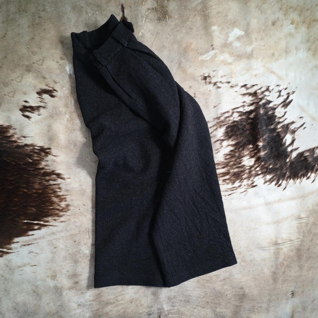 Trousers #1 in black Serbian tweed