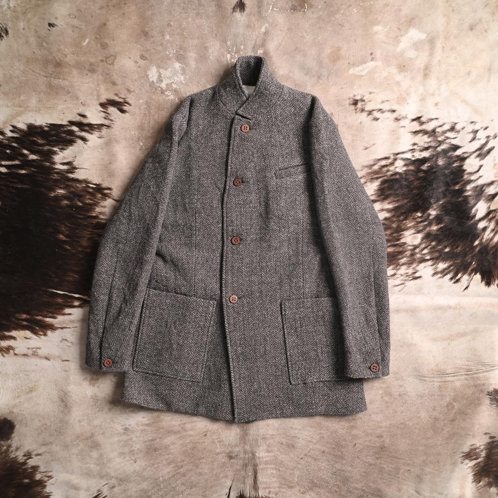 Jacket #2 in warm grey herringbone Serbian tweed