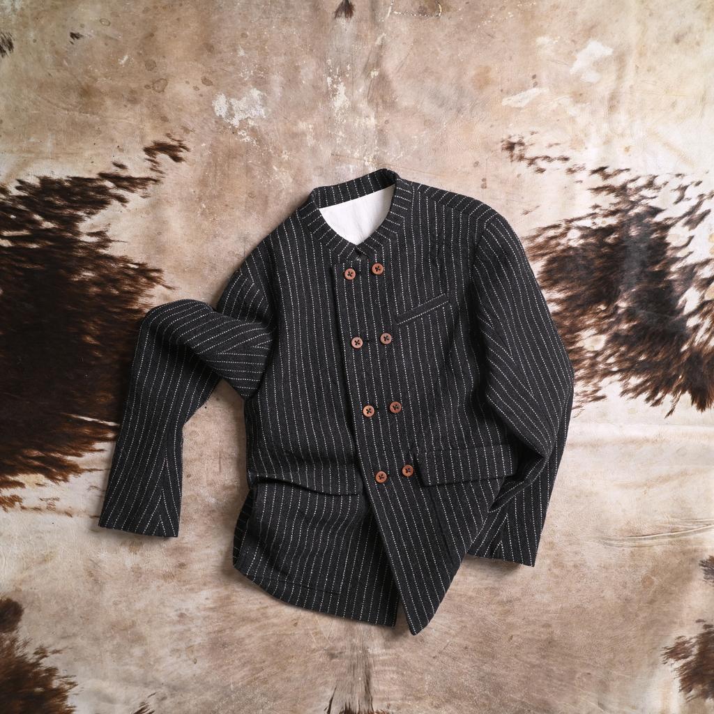 Jacket #4 in striped black Serbian tweed