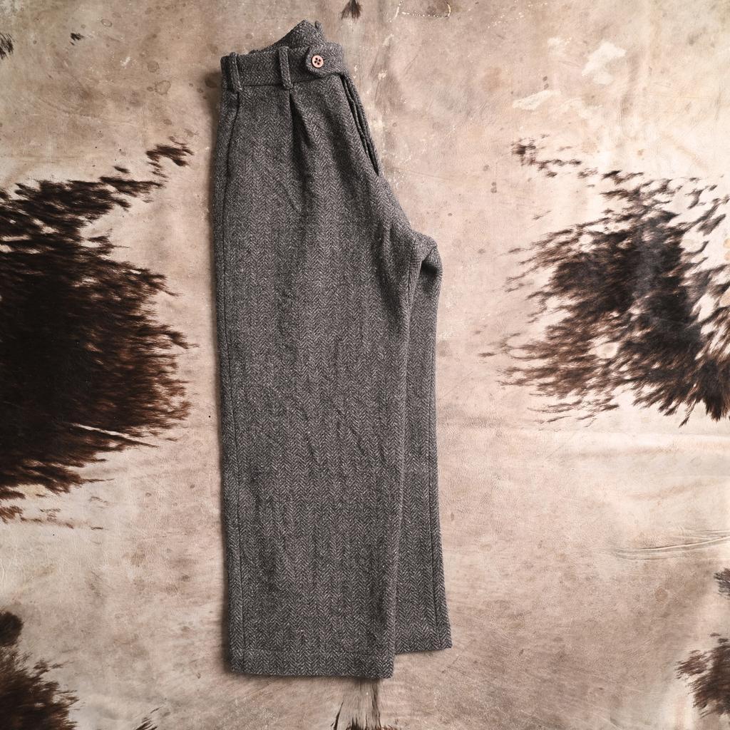 Trousers #1 in warm grey Serbian tweed