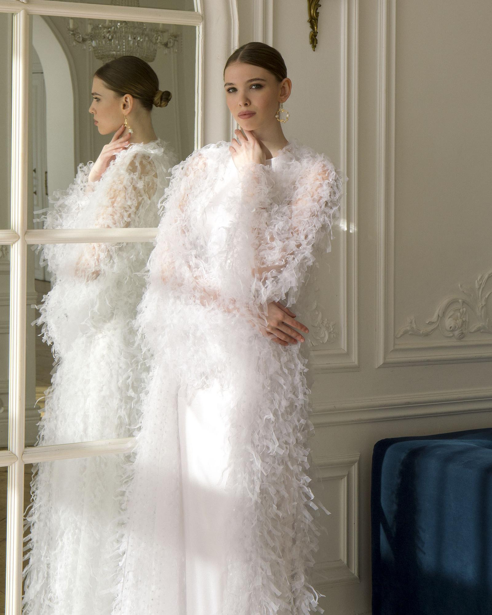 Свадебная накидка-халат