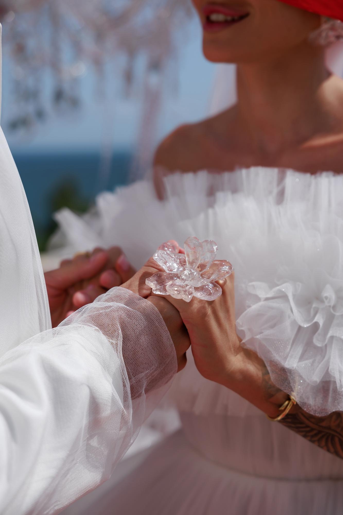 Glass Flower ring