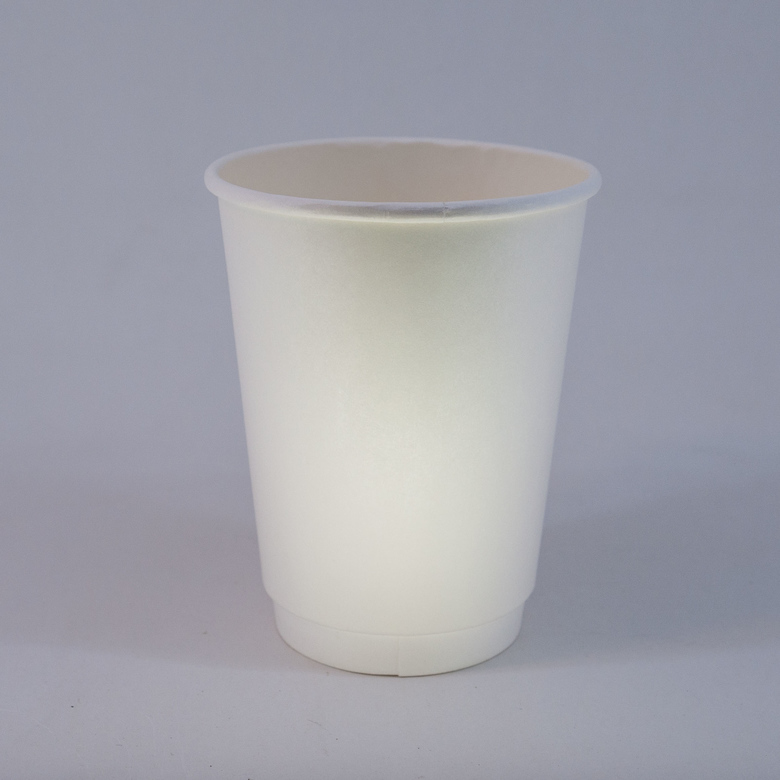 Стакан бумажный 350/430 мл «Без печати», двухслойный, 15 штук/упак.