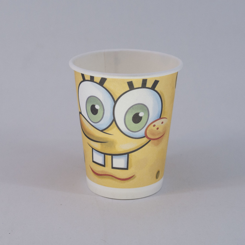 Стакан бумажный 200/225 мл «Боб», 50 штук/упак.