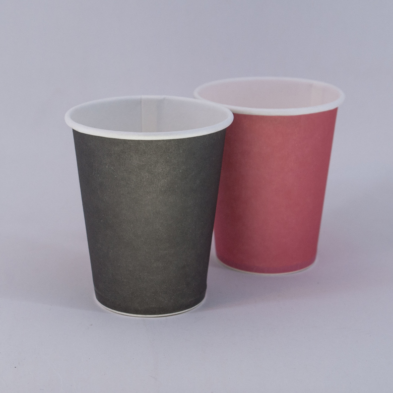 Стакан бумажный 200/225 мл «Black», 50 штук/упак.