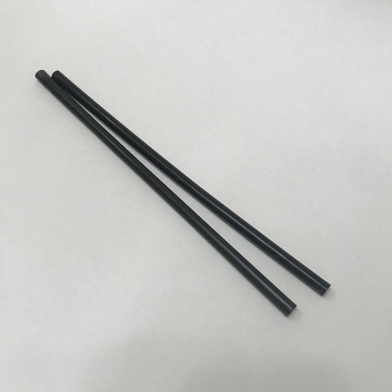 Трубочка коктейльная прямая, Чёрная 8*210, 250 штук/упак.