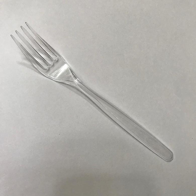 Вилка "ЭЛИТ", прозрачная, 50 штук/упак.