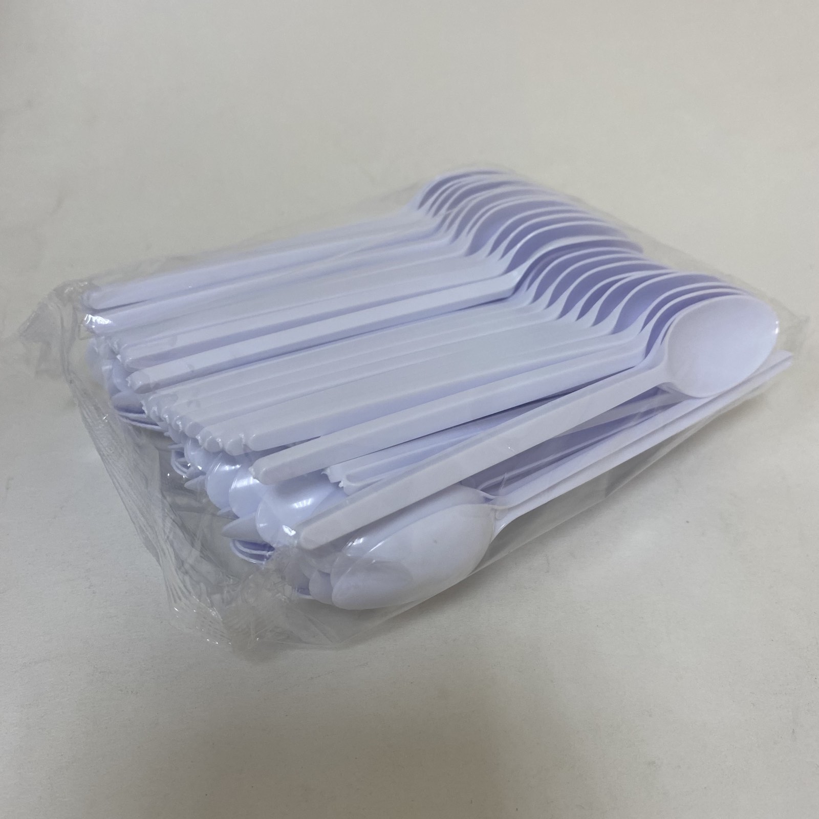 Ложка чайная, БЕЛАЯ,  100 штук/упак.