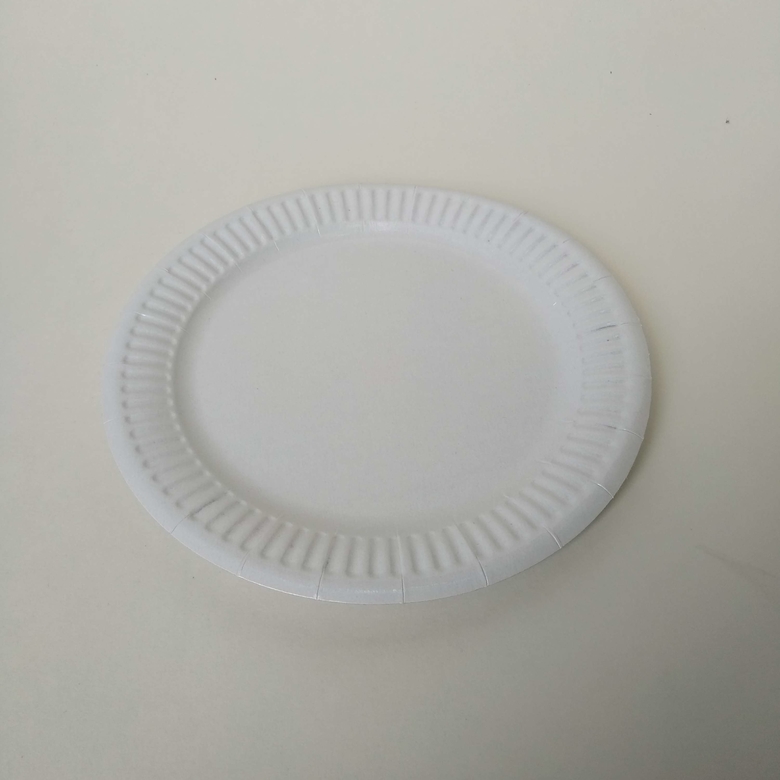 Тарелка круглая 180 мм, С ЛАМИНАЦИЕЙ, белая, 100 штук/упак.