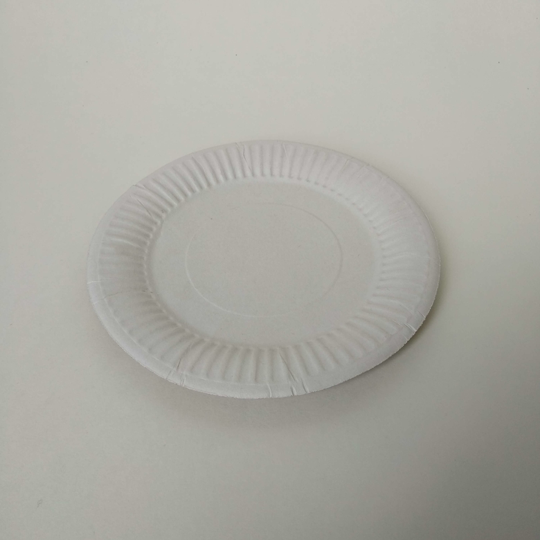 Тарелка круглая 185 мм, мелованная, белая, 100 штук/упак.