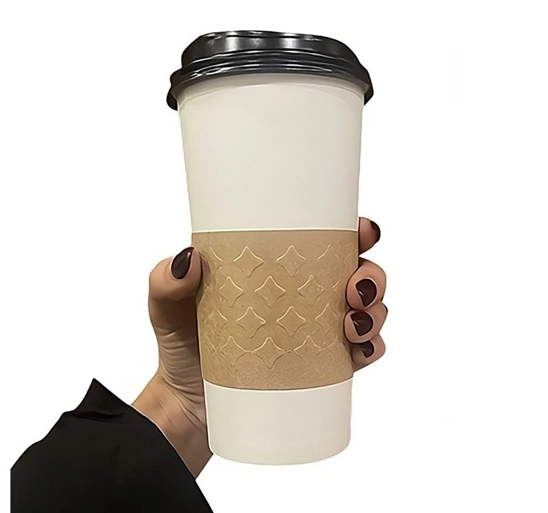 Капхолдер сборный на стакан 200-500 мл, крафт, 100 штук/упак.