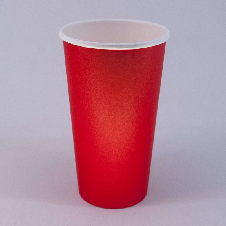 Стакан бумажный 400/530 мл «Red», 50 штук/упак.