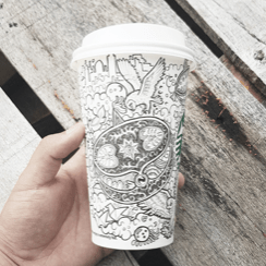 Бумажные стаканы с логотипом на заказ (индивидуальной маркировкой)