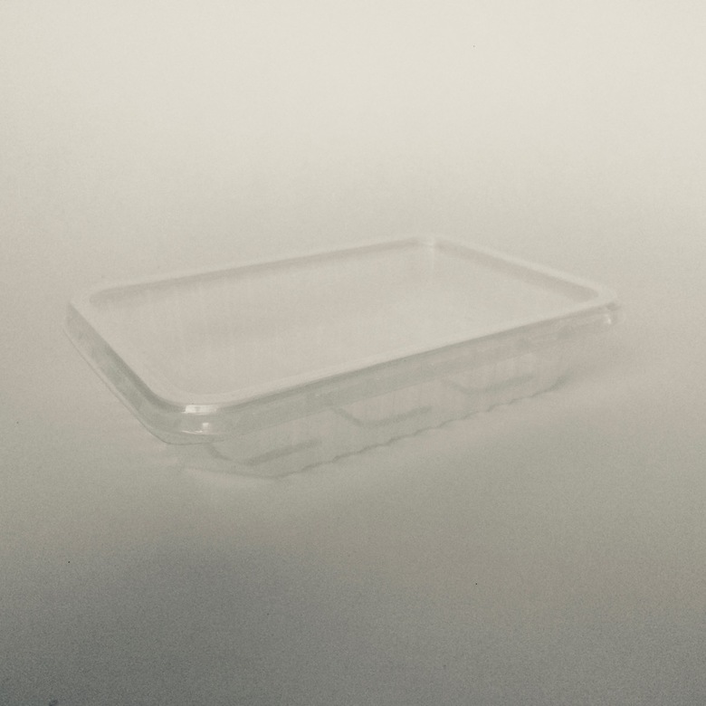 Контейнер 500мл, 184*131*32mm. с крышкой, прозрачный, 100 штук/упак.
