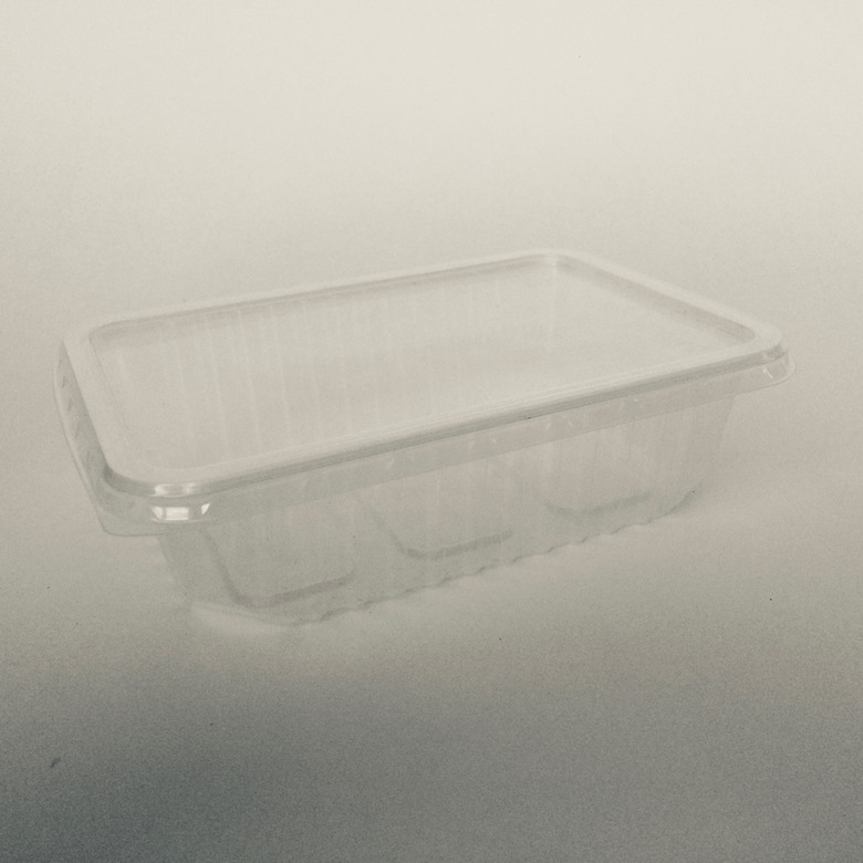 Контейнер 750мл, 184*131*53 мм, с крышкой, прозрачный, 50 штук/упак.