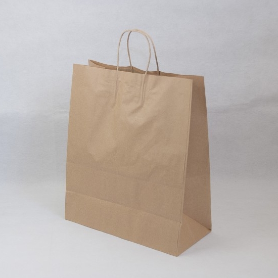 Пакет с витой ручкой "на вынос" 240х140х280, РФ, 300 штук/упак.