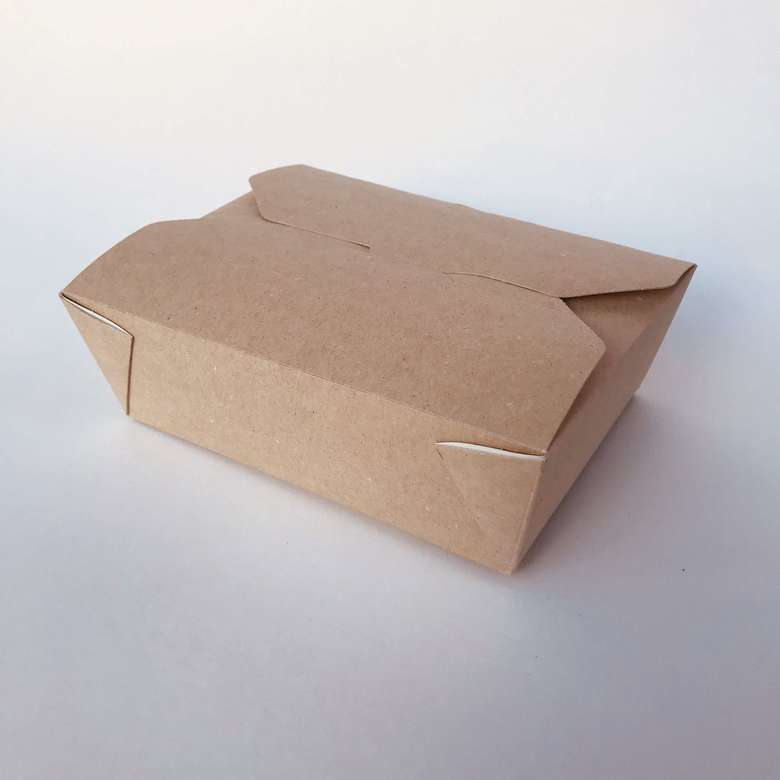 Универсальный контейнер (ECO FOLD BOX 600), крафт, 50 штук/упак.