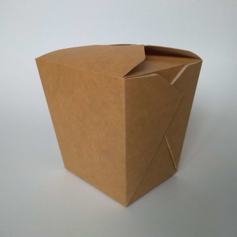 Коробка под лапшу WOK 560 мл «Крафт», 35 штук/упак.