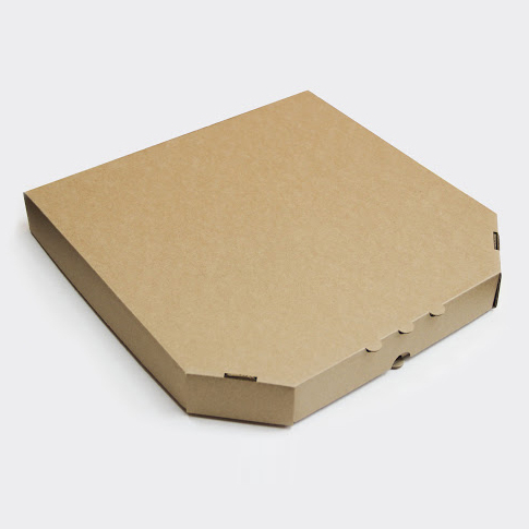 Коробка для пиццы 420x420x40 мм, бурая, 50 штук/упак.