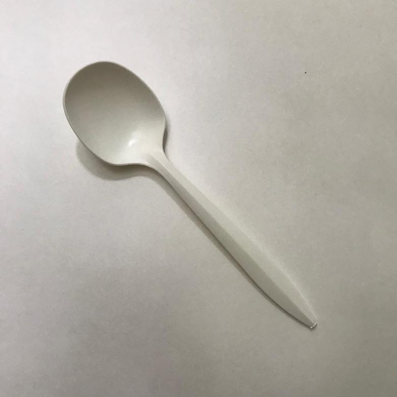 Ложка столовая БИО ЭКО стандарт S, белая, 140 мм, 50 штук/упак.