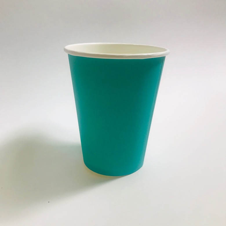 Стакан бумажный 350/400 мл «Бирюзовый», 50 штук/упак.