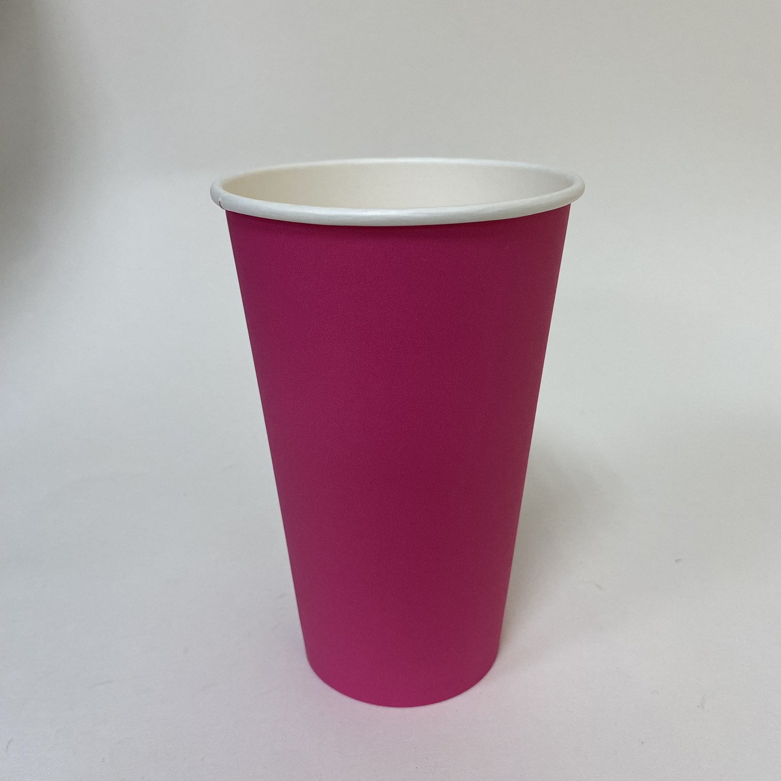 Стакан бумажный 400/530 мл «Розовый», 50 штук/упак.