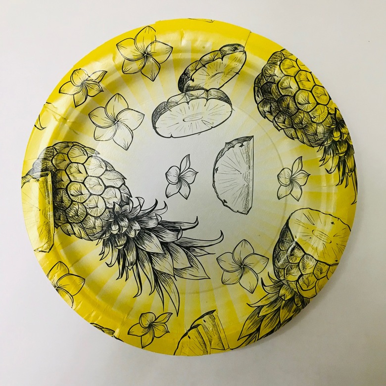 Тарелка бумажная  230 мм "С рисунком" ПРОМА, 50 штук/упак.