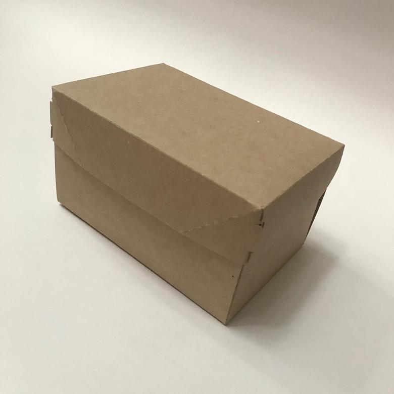 Упаковка для десертов 1200 мл (ECO CAKE 1200), крафт, 50 штук/упак.