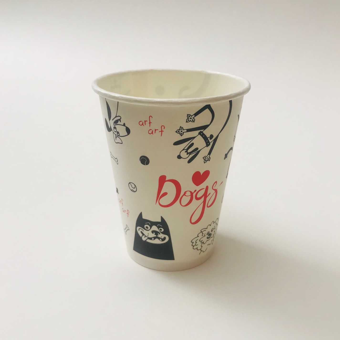 Стакан бумажный 250/270 мл «Собачки», 40 штук/упак (ГеккоКапс)