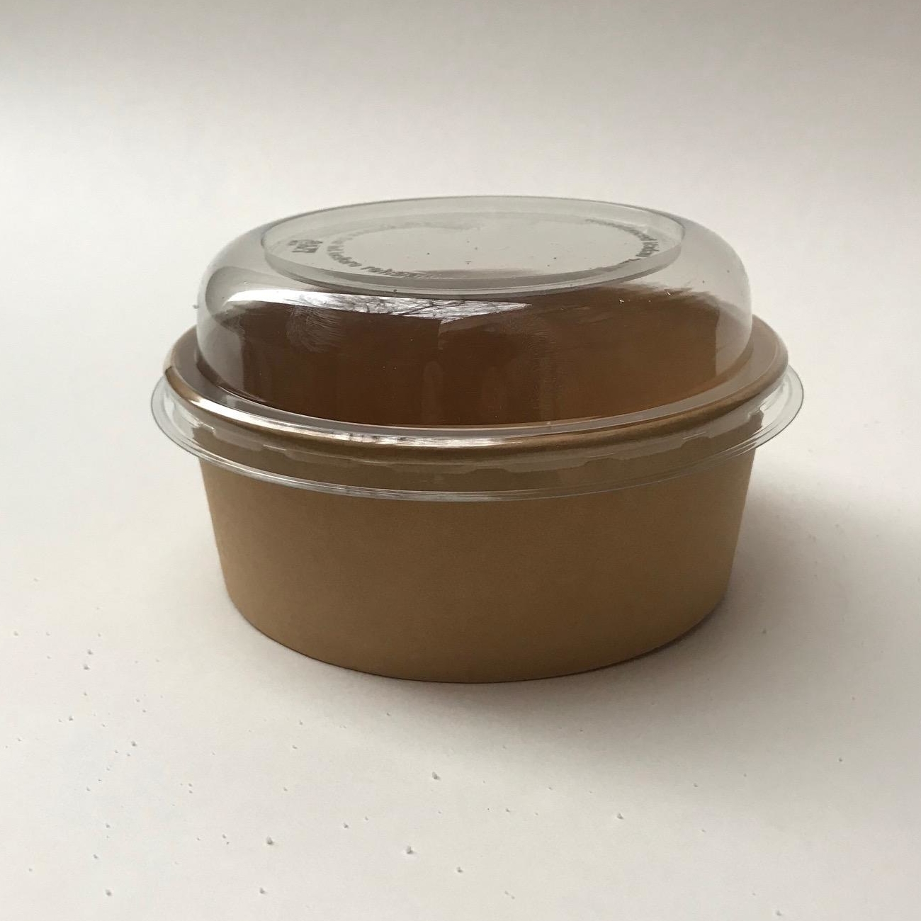 Контейнер бумажный (салатный) Крафт 750мл  с крышкой, 45 штук/упак