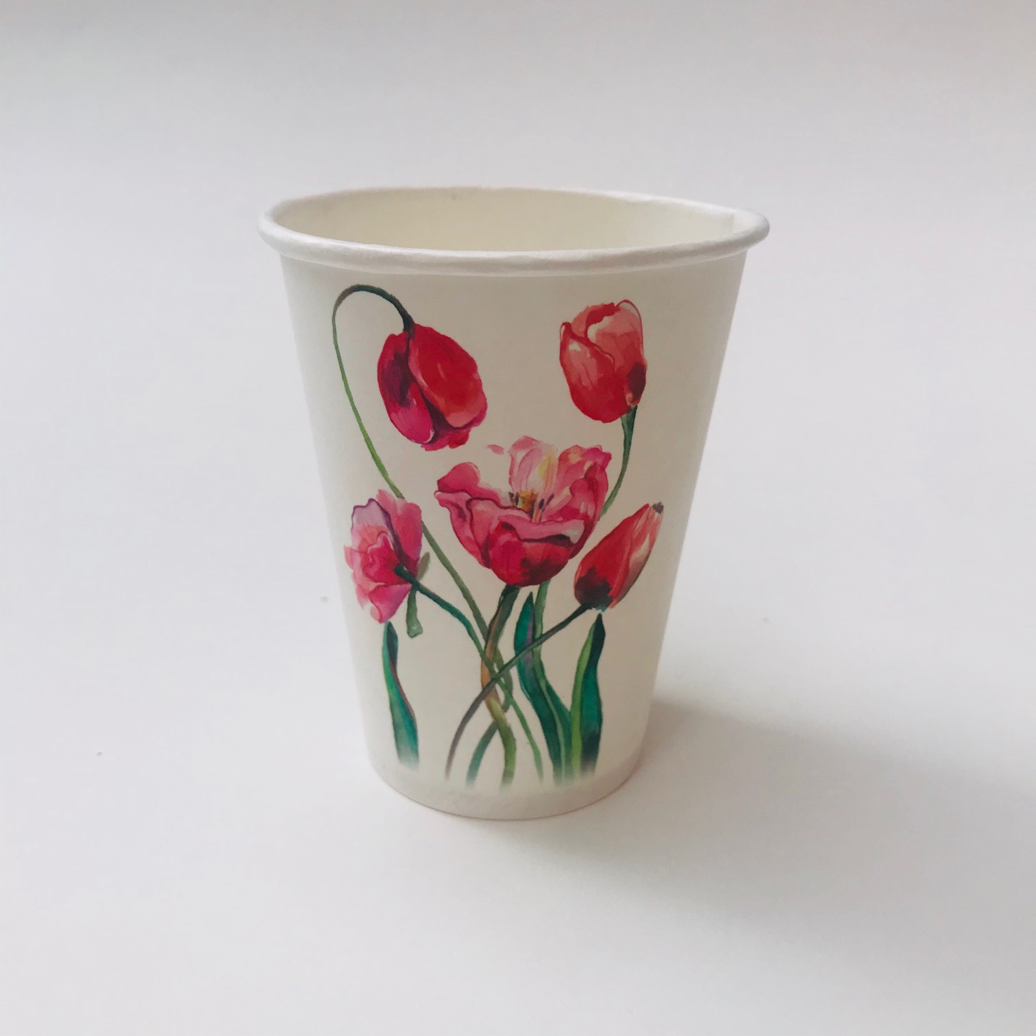 Стакан бумажный 250/270 мл «Привет, Весна!», 40 штук/упак (ГеккоКапс)