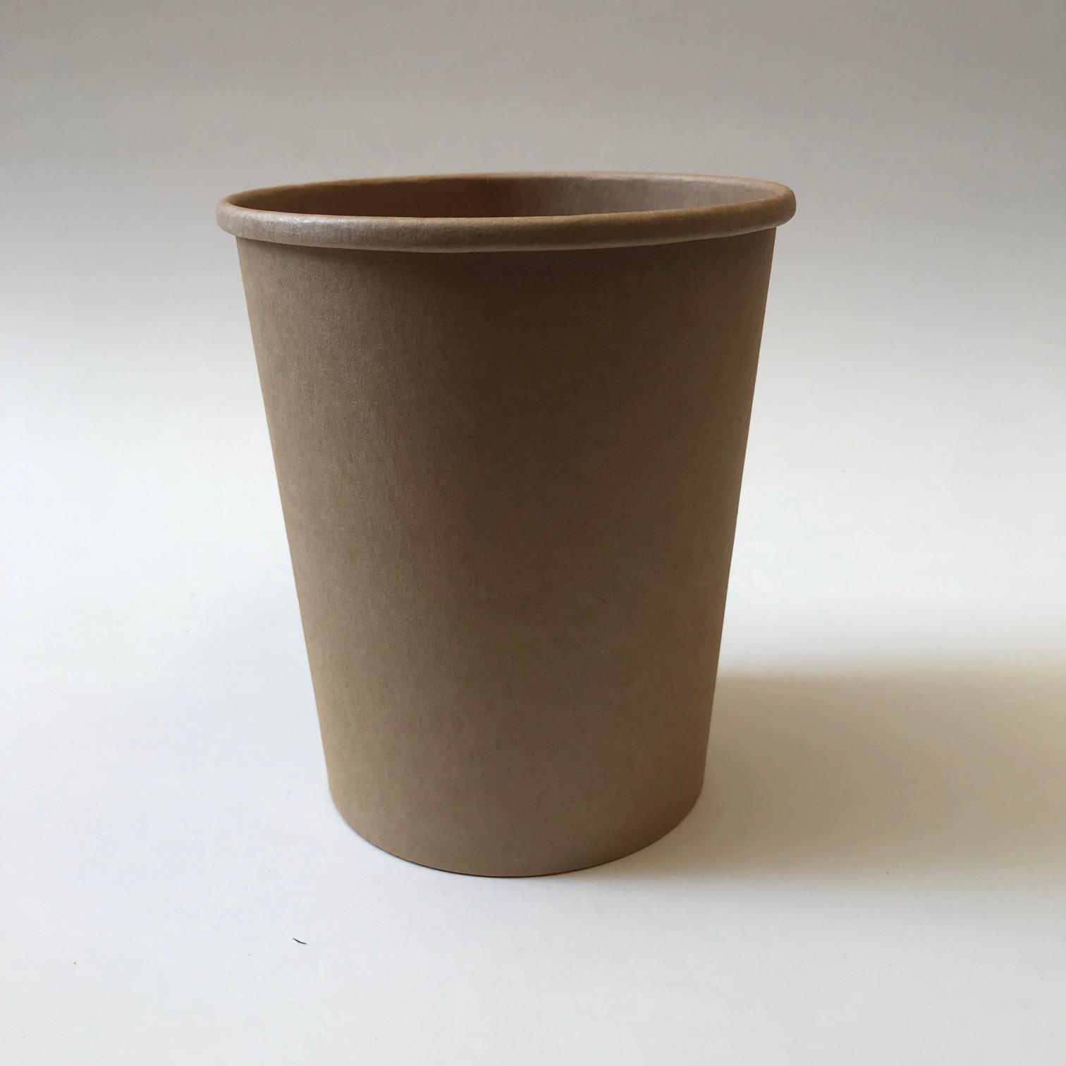 Чаша суповая с круглым дном без крышки 960мл, крафт, 25 штук/упак (Китай)