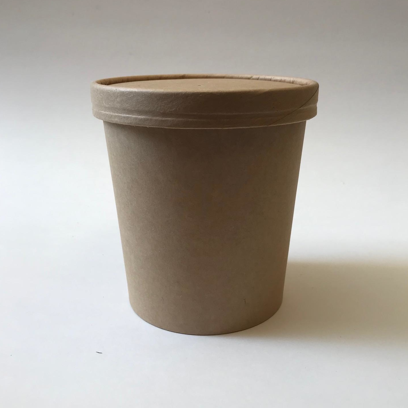 Крышка картонная к Чаше суповой 780мл, крафт, 25 штук/упак (Китай)