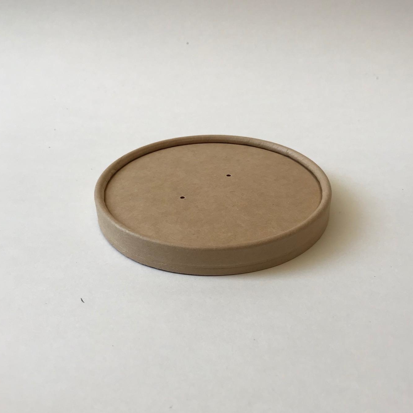 Крышка картонная к Чаше суповой 960мл, крафт, 25 штук/упак (Китай)