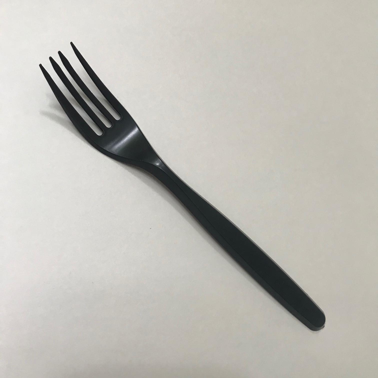 Вилка "ЭЛИТ", черная, 50 штук/упак.