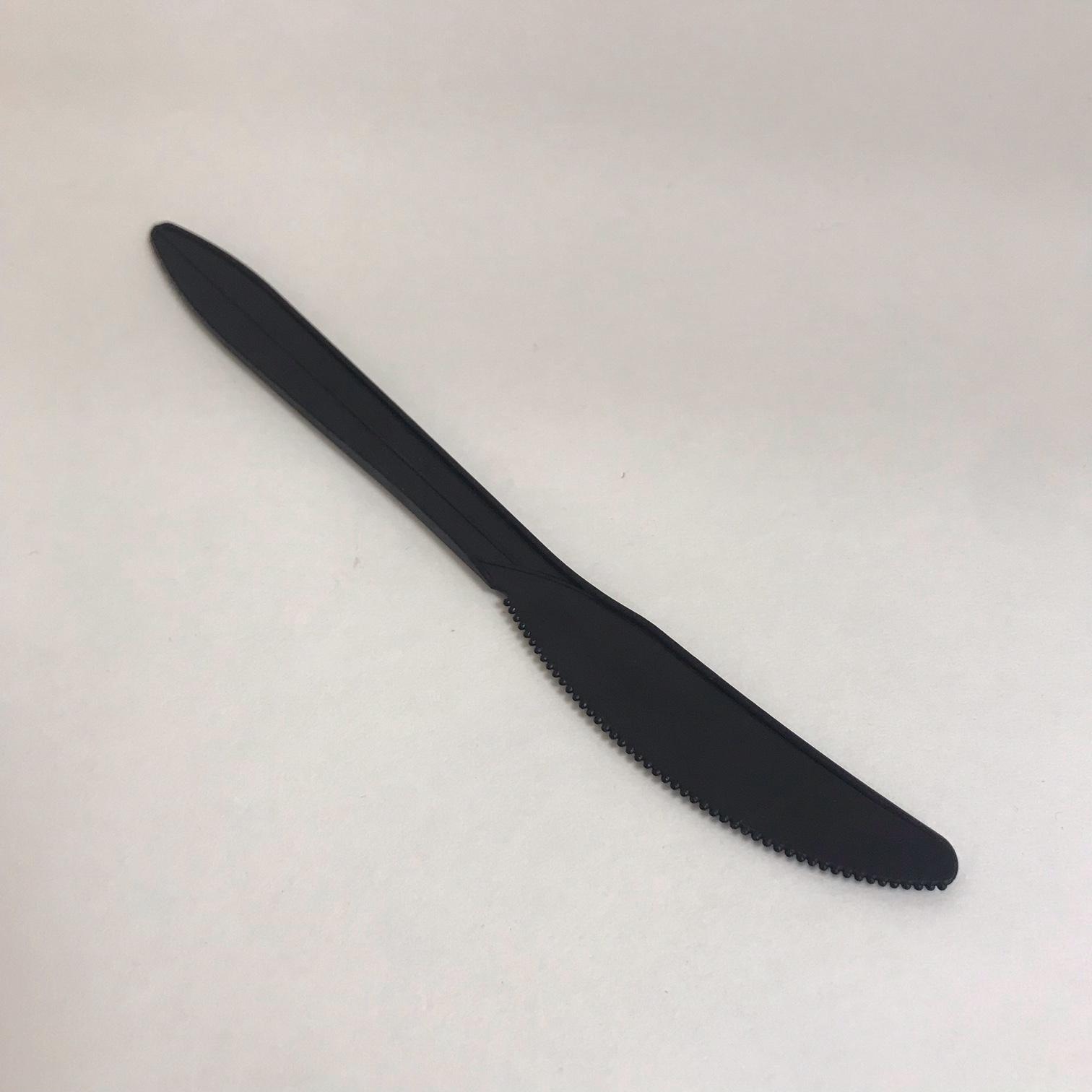 Нож, крахмал, 170 мм, чёрый, 50 штук/упак.