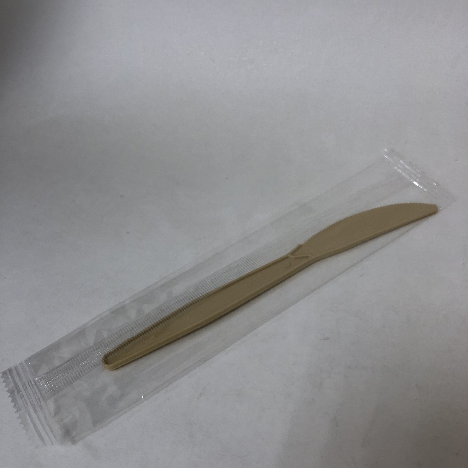 Нож столовый БИО ЭКО премиум М,  163 мм, бежевый, в индивидуальной упаковке, 500 штук/упак.