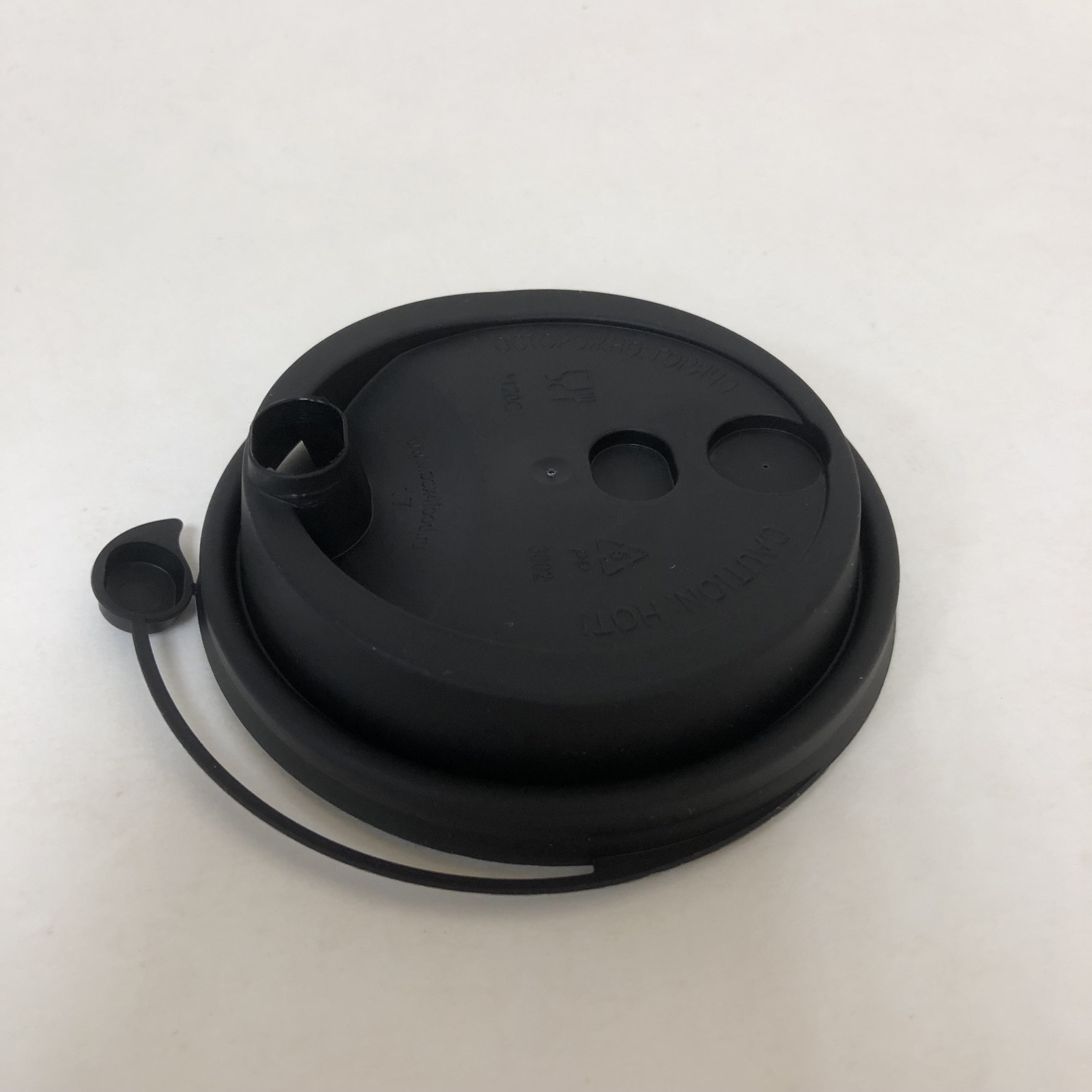 Крышка  ФЛИП ТОП 80 мм, чёрная, КАШТАН, 50 штук/упак.