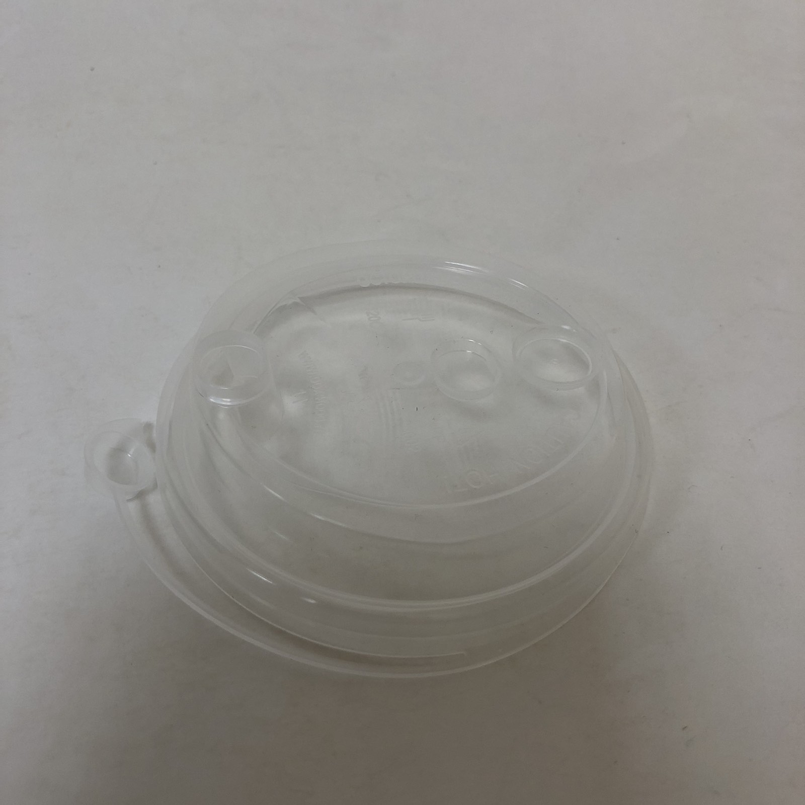 Крышка  ФЛИП ТОП 80 мм, прозрачная, КАШТАН, 50 штук/упак.