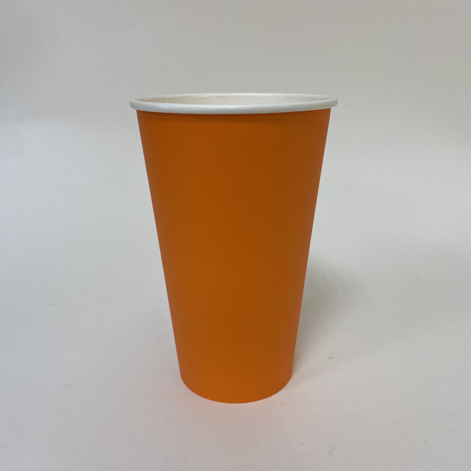 Стакан бумажный 450/500 мл «Оранжевый», 50 штук/упак., Россия