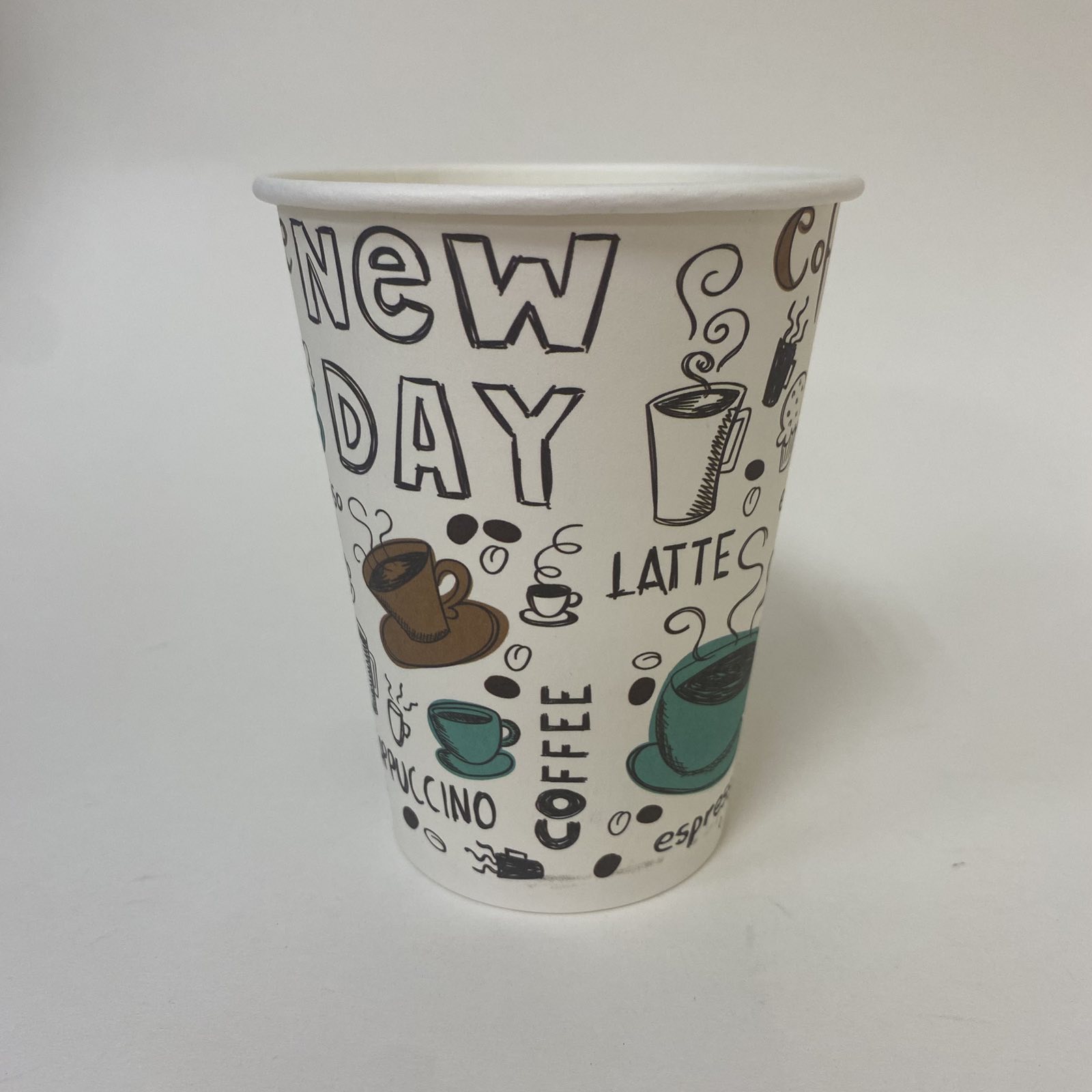 Стакан бумажный 350/430 мл «New day», 40 штук/упак (ГеккоКапс)