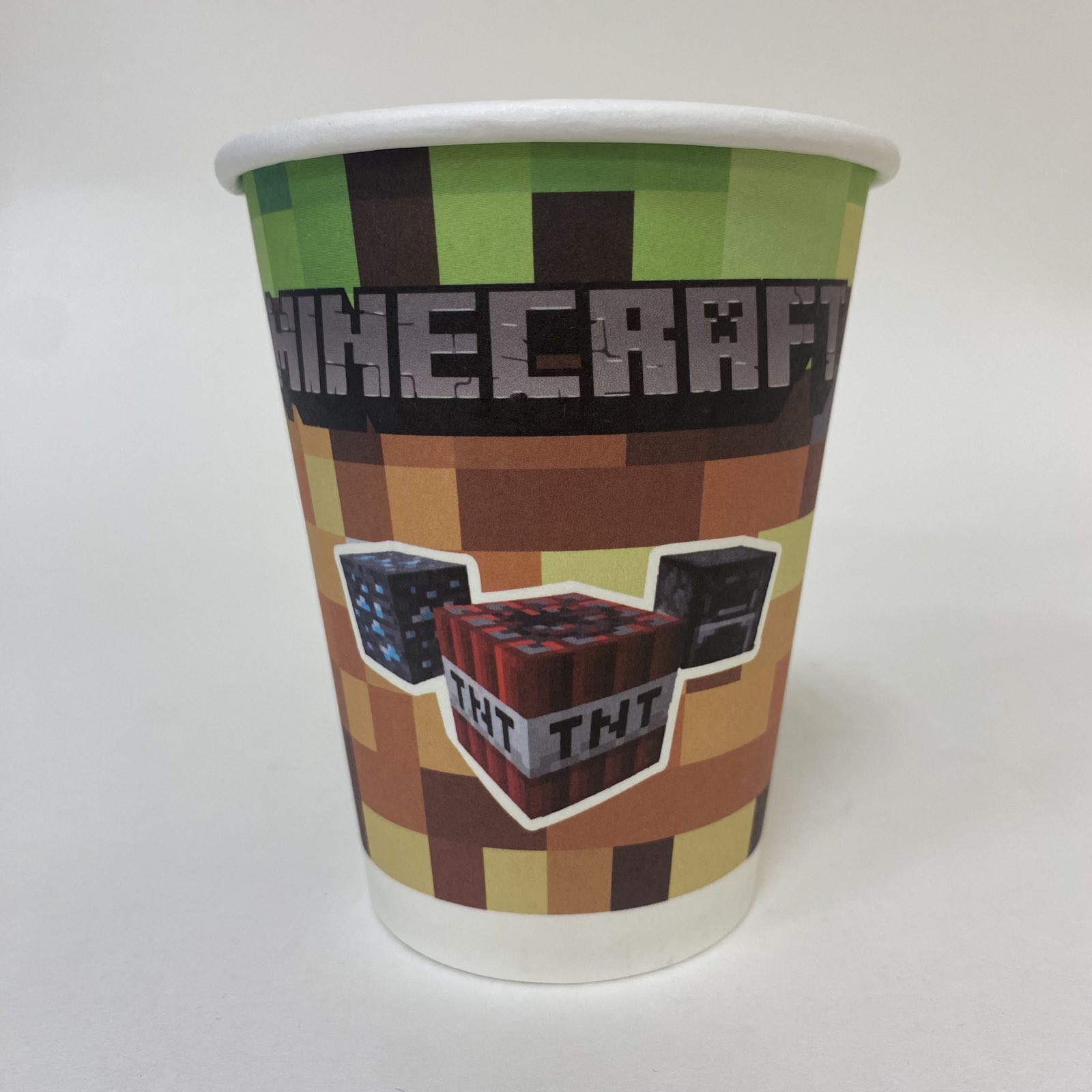 Стакан бумажный 250/270 мл «MINECRAFT», 40 штук/упак (ГеккоКапс)