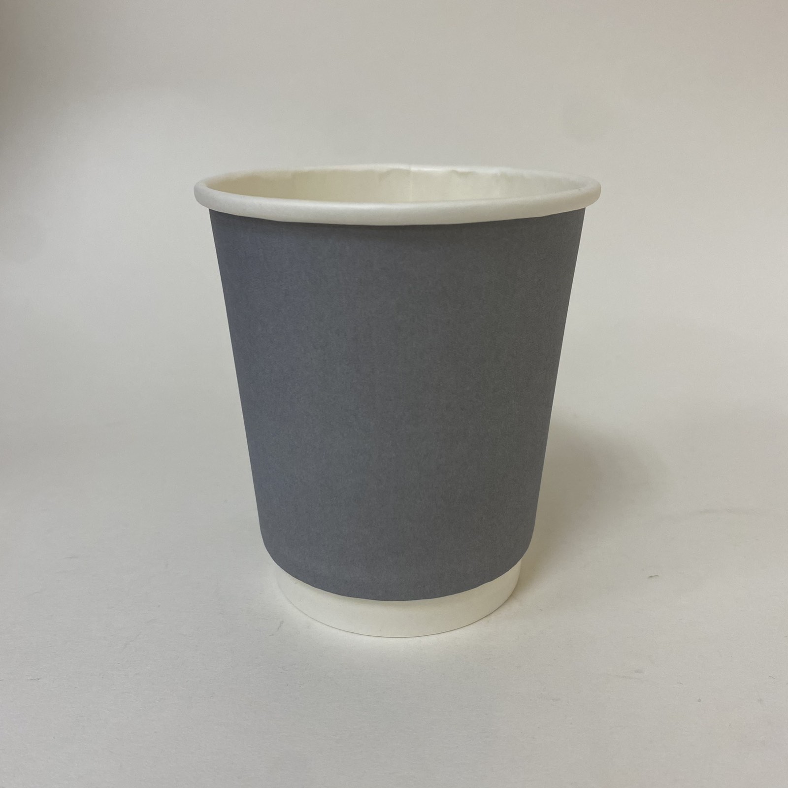 Стакан бумажный 250/270 мл «Серый», двухслойный, 15 штук/упак.