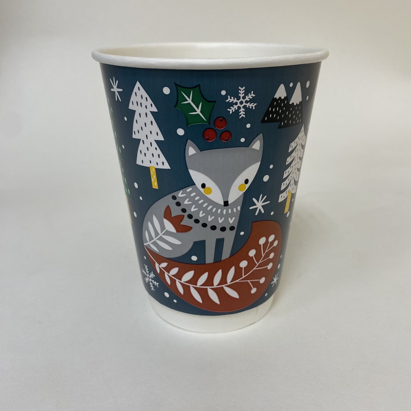 Стакан бумажный 300/430 мл «Зимняя сказка», двухслойный, 20 штук/упак.